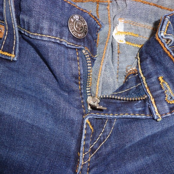 TRUE RELIGION Skinny Leg Jeans 28 Zip/Button Closure Pockets - Picture 3 of 15